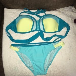 Blue/green swim suit